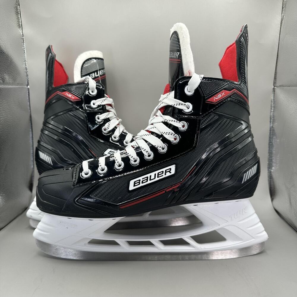Bauer NSX Ice Hockey Skates Senior Size 11 Black Red TUUK Lightspeed Blades